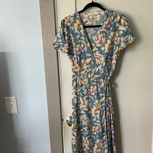 Blue Green Floral Maxi Dress Red Dress Boutique